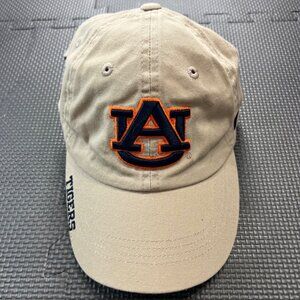 Auburn Tigers Adjustable Strapback Cotton Hat By Russell Athletic